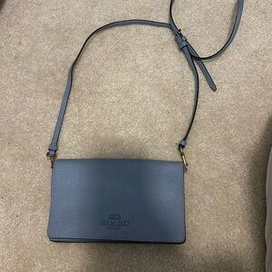 Baby blue Coach, like new wallet purse
